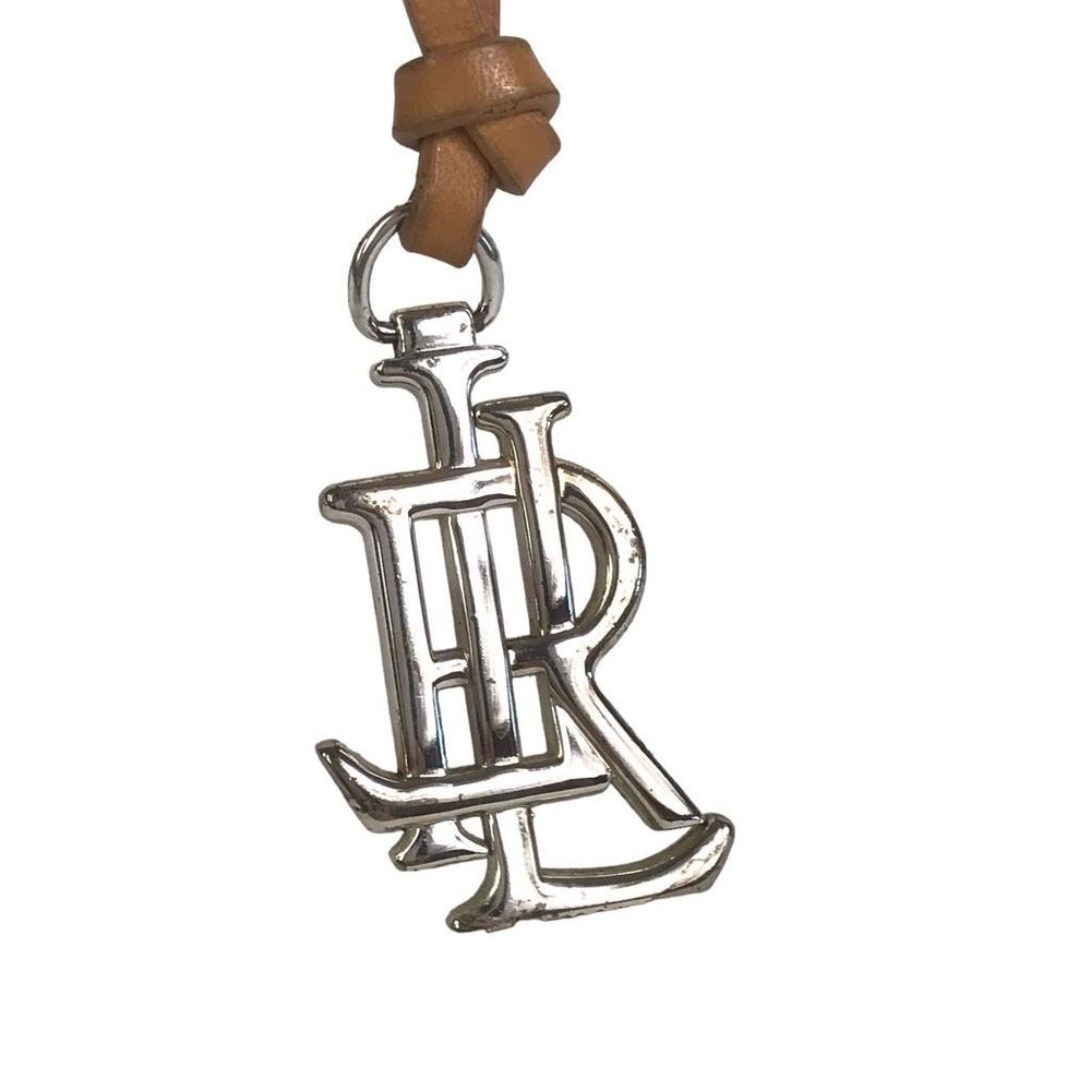 Ralph Lauren Bag Charm RL Logo Loop Strap Hangtag Hanging Key Fob Horse Western - Picture 4 of 9